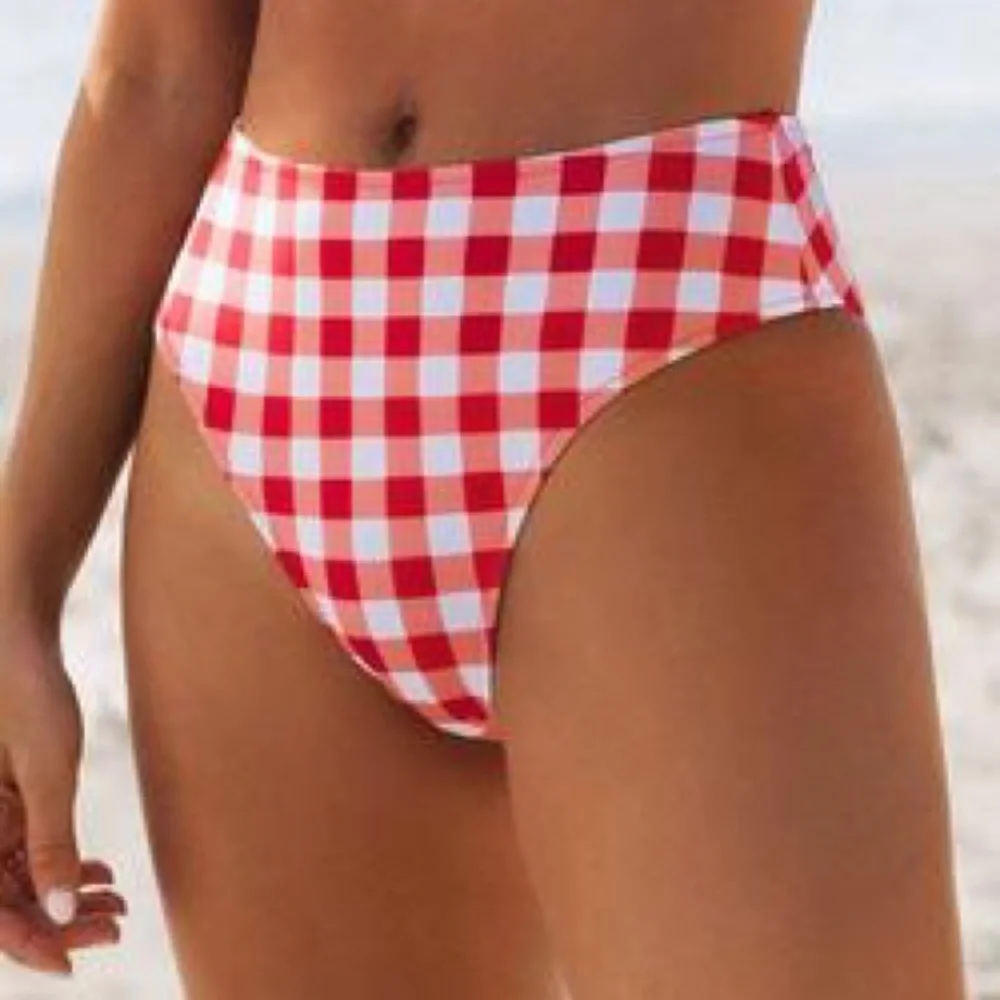 Cupshe‎ Black & White High Waisted Bikini Bottom, S